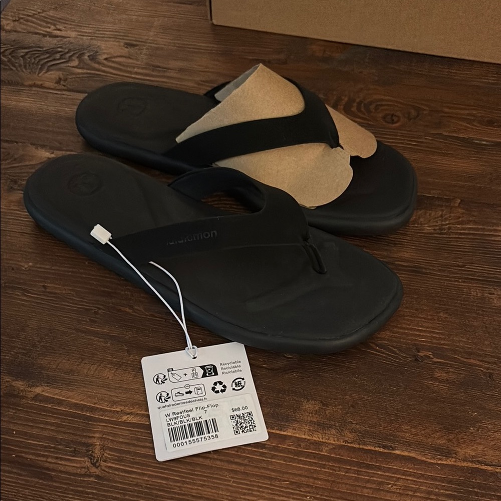 Lululemon Athletica Black Sandals for Effortless Comfort
Brand new never worn